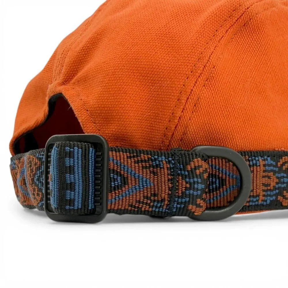 KAVU Organic Cotton Canvas Strapcap Outdoor Hat Adjustable Sweet Potato Medium